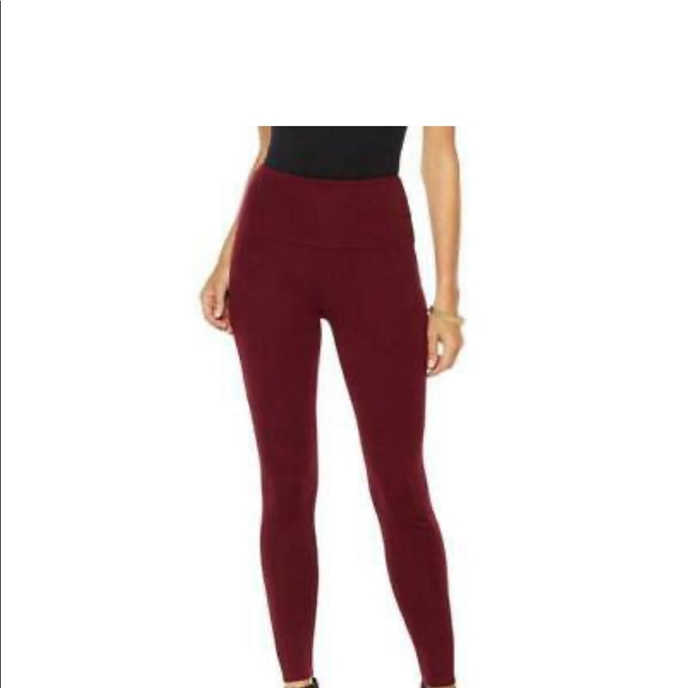 LYSSE Pull-on Smoothing Stretch Leggings Wine